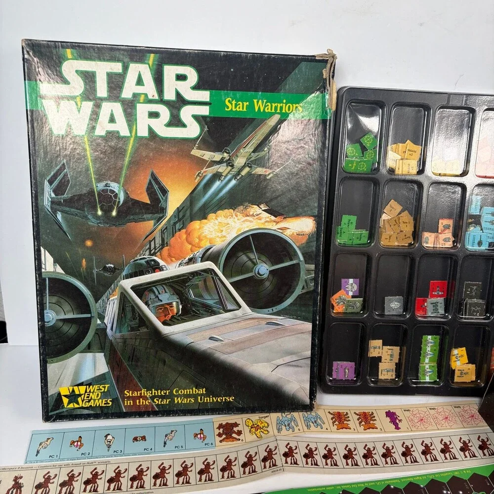 Vintage Star Wars Star Warriors Board Game West End Games 1987 (Incomplete)